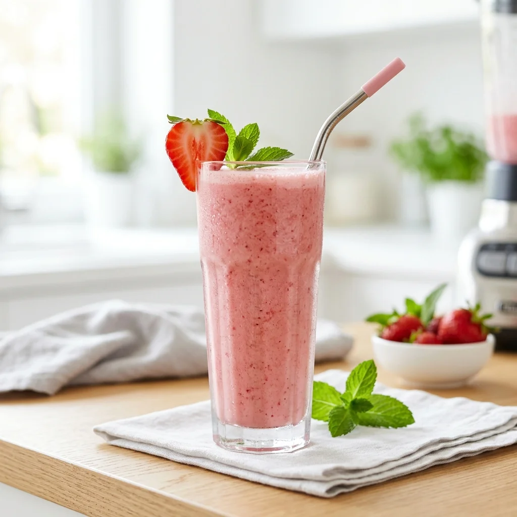Easy & Quick Homemade Strawberry Shake Recipe